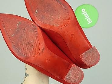 ecco flash 38: Czerwone czółenka na słupku Seastar - Damskie, rozmiar 38 (oznaczenie — 5