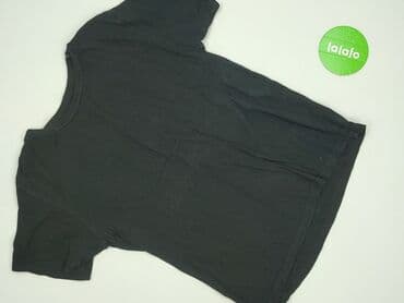 czarne t shirty w serek damskie: F&F, T-shirt damski, rozmiar L — 2