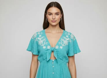 sukienki turkusowe na wesele: Accessorize, Sukienka damska, rozmiar M — 6