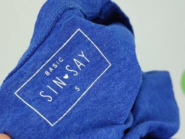 t shirty kobalt: Sinsay, T-shirt damski, rozmiar S — 4