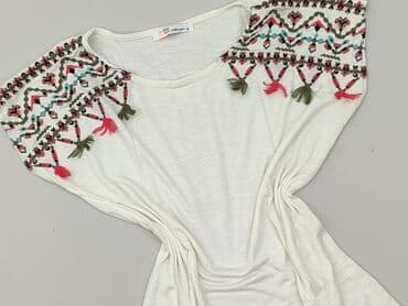 góralska koszula damska z haftem biała: Women`s T-shirt, size M — 2