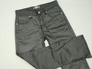 spodnie daysie wysoki stan: Spodnie materiałowe damskie, M — 1