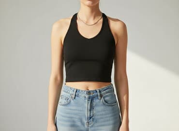 buty ze wstążką: Top damski, rozmiar S — 6