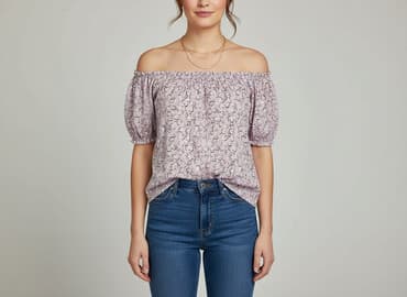 liliowa bluza damska: Bluzka damska, rozmiar L — 6