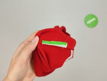 czerwona bluzki z dekoltem v: T-shirt damski, rozmiar One size — 5