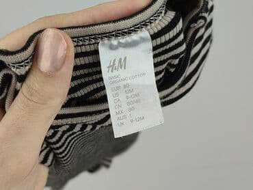 czerwona obcisła sukienka h m: Body, H&M, 9-12 miesięcy, 
stan - Idealny — 4