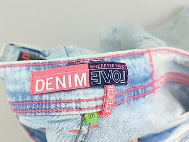 jeansowe: Denim, Spodnie 3/4 damskie, rozmiar S — 4