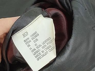 pln leather jacket: FREEMAN, Płaszcz damski, rozmiar L — 6
