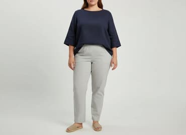 modbis spodnie dla puszystych: Spodnie materiałowe damskie, rozmiar 4XL — 7