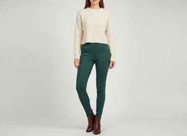 legginsy adidas damskie zielone: Top Secret, Legginsy Eleganckie damskie, rozmiar S — 6