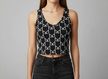 shein czarne bluzki: Shein, Top damski, rozmiar XS — 6