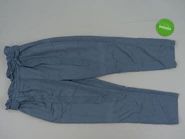 dżinsy push up z wysoką talią: Material trousers for women, size S (EU 36) — 2