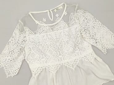 biale bluzki z gipiurą: Bluzka damska, rozmiar S — 1