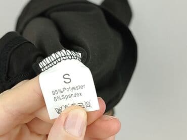 czarne t shirty damskie w serek: T-shirt damski, rozmiar S — 6