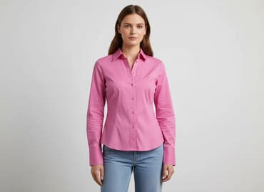 koszula satynowa rozowa: Koszula damska, rozmiar S — 6