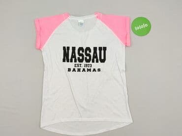 жіноча футболка m eu 38 візерунок принт колір білий: Nassau, T-shirt damski, rozmiar L — 2