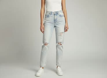 dziurawe dżinsy: Sinsay, Jeansy damskie, rozmiar XS — 1