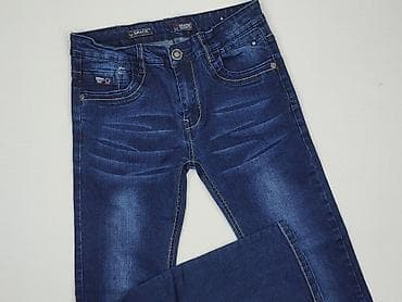 rajstopy goth: Spodnie jeansowe, 13 lat, 158, stan - Idealny — 1