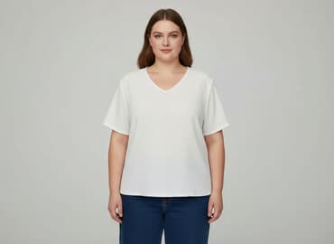 białe luźna bluzki: Bluzka damska, rozmiar 4XL — 7