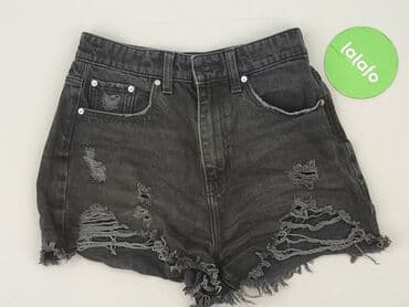 krótkie spodenki z wysokim stanem jeansowe: Szorty damskie, rozmiar S — 3