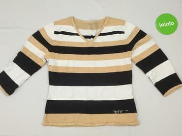 czarne bluzki dekolt v: Sweter damski, rozmiar S — 2