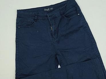 blue jeans l: Spodnie materiałowe damskie, rozmiar XL — 8
