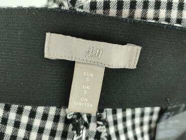 zara spodnie czarne z wysokim stanem: H&M, Spodnie materiałowe damskie, rozmiar S — 4