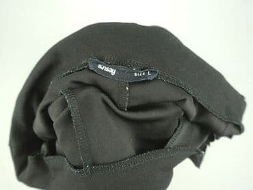 sinsay czarne spodnie z wysokim stanem: Sinsay, Spodnie materiałowe damskie, rozmiar L — 5