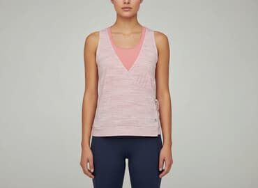 koszulka na ramiączkach jedwabna: Oxylane, T-shirt damski, rozmiar M — 6