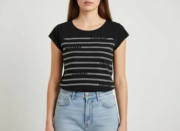 bluzki z krótkim rękawem mohito: Mohito, T-shirt damski, rozmiar S — 1