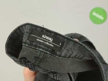 skórzane krótkie spodenki: Denim Collection, Szorty damskie, rozmiar L — 4