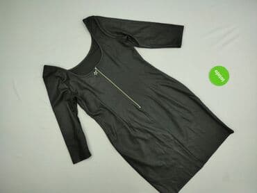 krótkie czarne skórzane spodenki: Reserved YFL, Sukienka damska, rozmiar L — 3