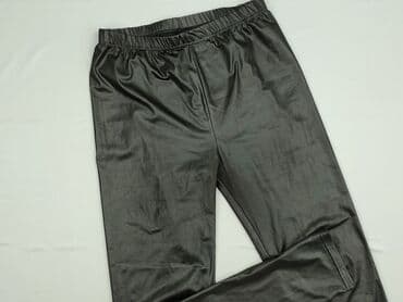 czarne legginsy z wysokim stanem push up: Legginsy Ze skóry ekologicznej damskie, rozmiar XL — 1