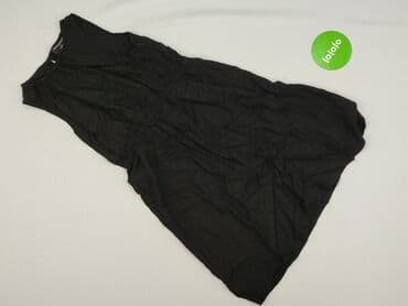 czarna sukienka ze srebrnymi wstawkami: Tessentials, Sukienka damska, S — 2