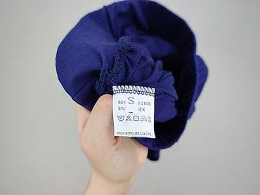 jeansy patchworkowe: Spodnie materiałowe damskie, rozmiar S — 4