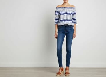 koszula wiya w paski: Bluzka damska, rozmiar S — 5