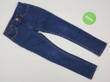 obcisła sukienka po angielski: Spodnie jeansowe, H&M, 8 lat, 128, stan - Idealny — 2