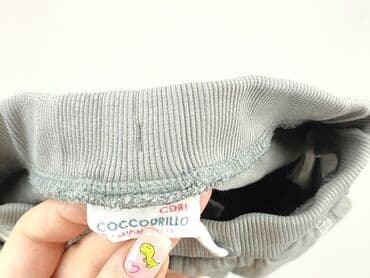 krótkie spodenki niemowlęce 74: Sweatpants, Coccodrillo, 3-6 months, condition - Perfect — 4