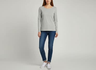 bluzki z dlugim rekawem basic: Esmara, Bluzka damska, rozmiar S — 7