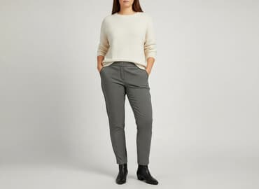 legginsy prążkowane reserved: Reserved, Spodnie materiałowe damskie, rozmiar XL — 7