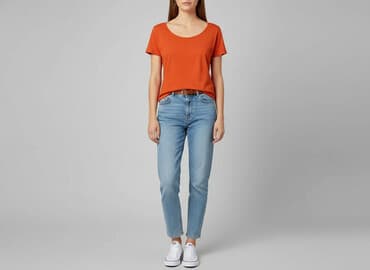 koszulka z żabą cropp: Cropp, T-shirt damski, rozmiar L — 6