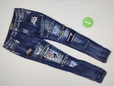 czarne jeansy z dziurami: Jeansy damskie, rozmiar XL — 2