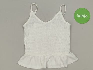 koszulka dekolt v: Sinsay, Top damski, XS — 2