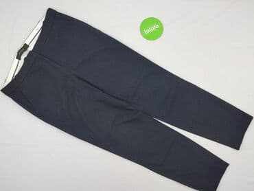 granatowe chinosy damskie: Spodnie materiałowe damskie, rozmiar L — 2