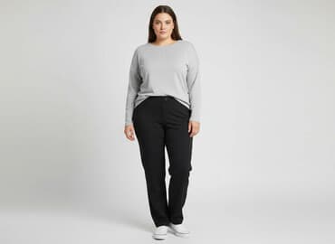 dobry materiał na spodnie: Spodnie materiałowe damskie, rozmiar 4XL — 1