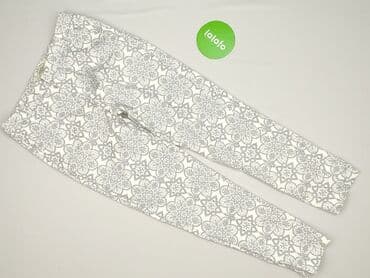 spodnie cyfrowa flora: Freesia, Spodnie materiałowe damskie, rozmiar M — 2