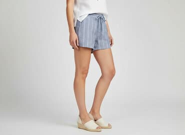 miss selfridge spodenki krótkie lniane: H&M, Szorty damskie, rozmiar S — 7