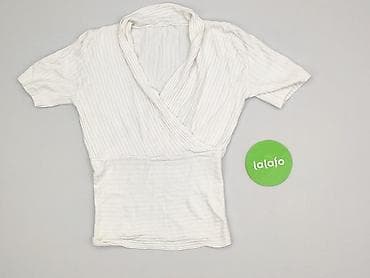 bluzki basic z dekoltem v: Bluzka damska, rozmiar S — 2