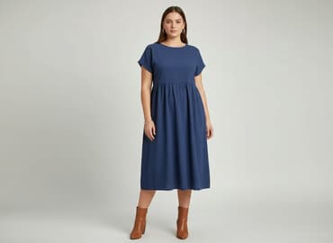 granatowe sukienki: Sukienka damska, rozmiar XL — 7