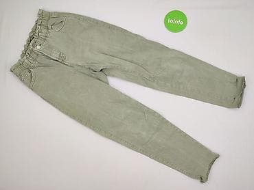 czarne cargo pull and bear: Bershka, Material trousers for women, size S — 2